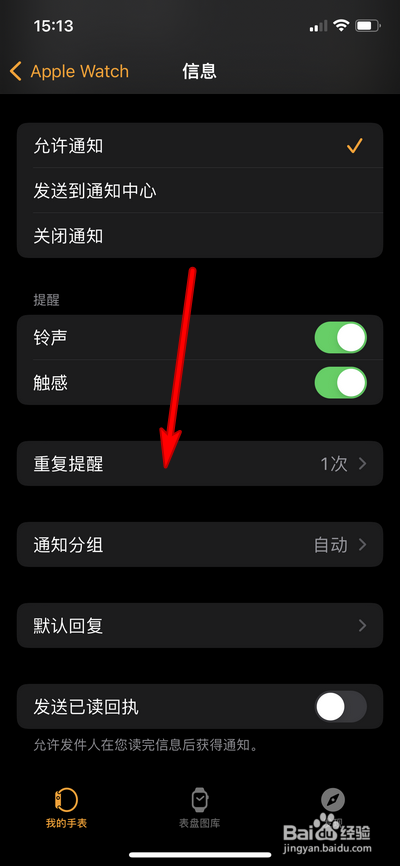 Apple Watch怎么设置信息重复提醒
