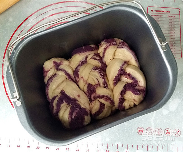 紫薯椰蓉辫子面包