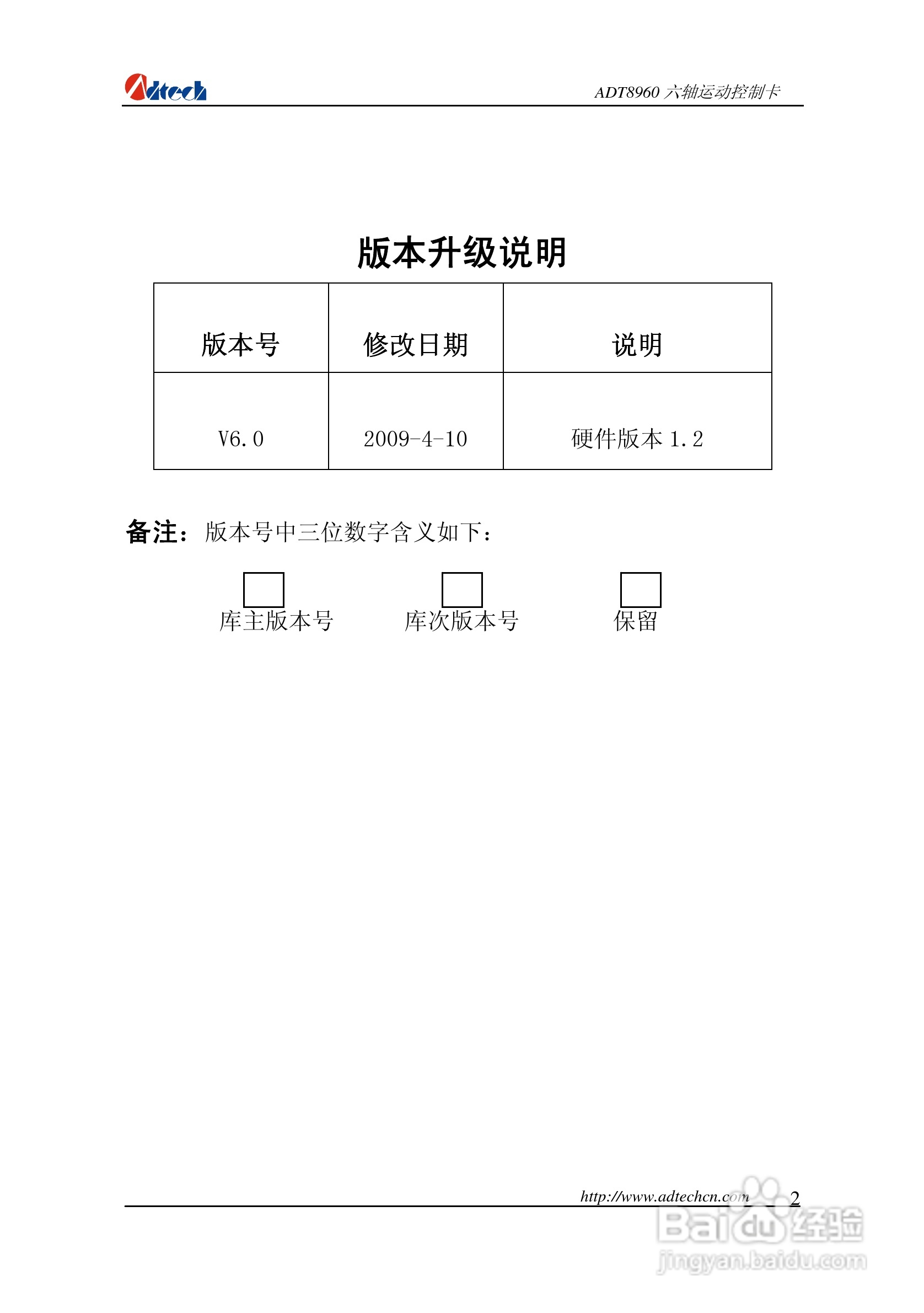 众为兴数控 ADT-88960六轴运动控制卡用户手册:[1]