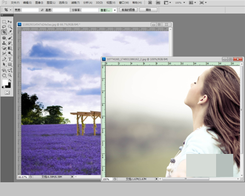 ps如何让图片与背景融合