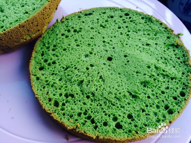 抹茶戚风的做法