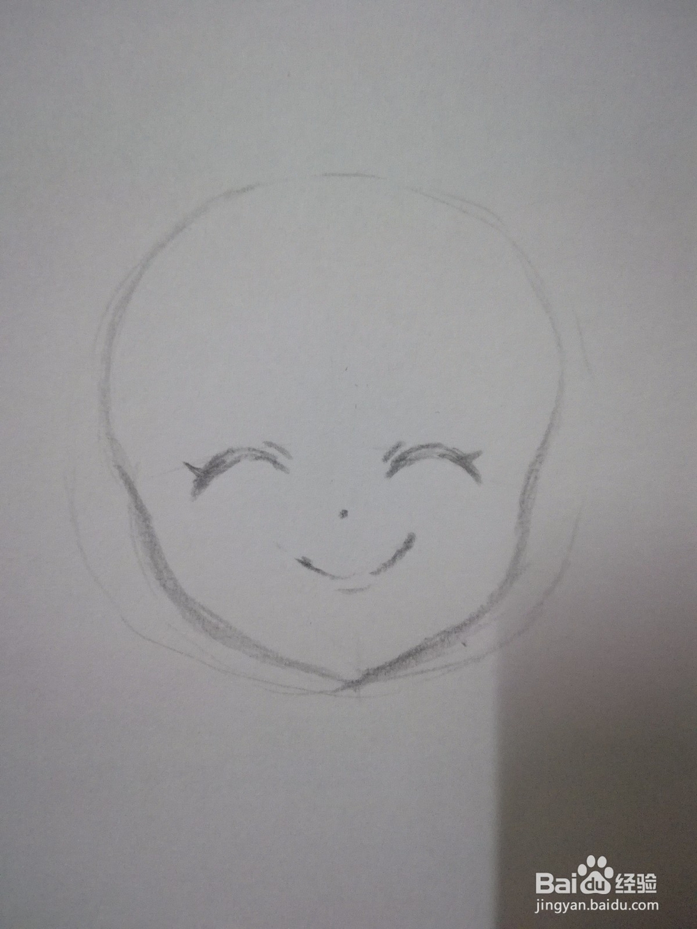 抿嘴微笑的动漫人物头部和五官怎么画