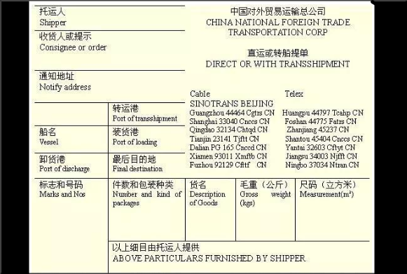 外贸单据中CONSIGNEE和NOTIFY PARTY有什么区别