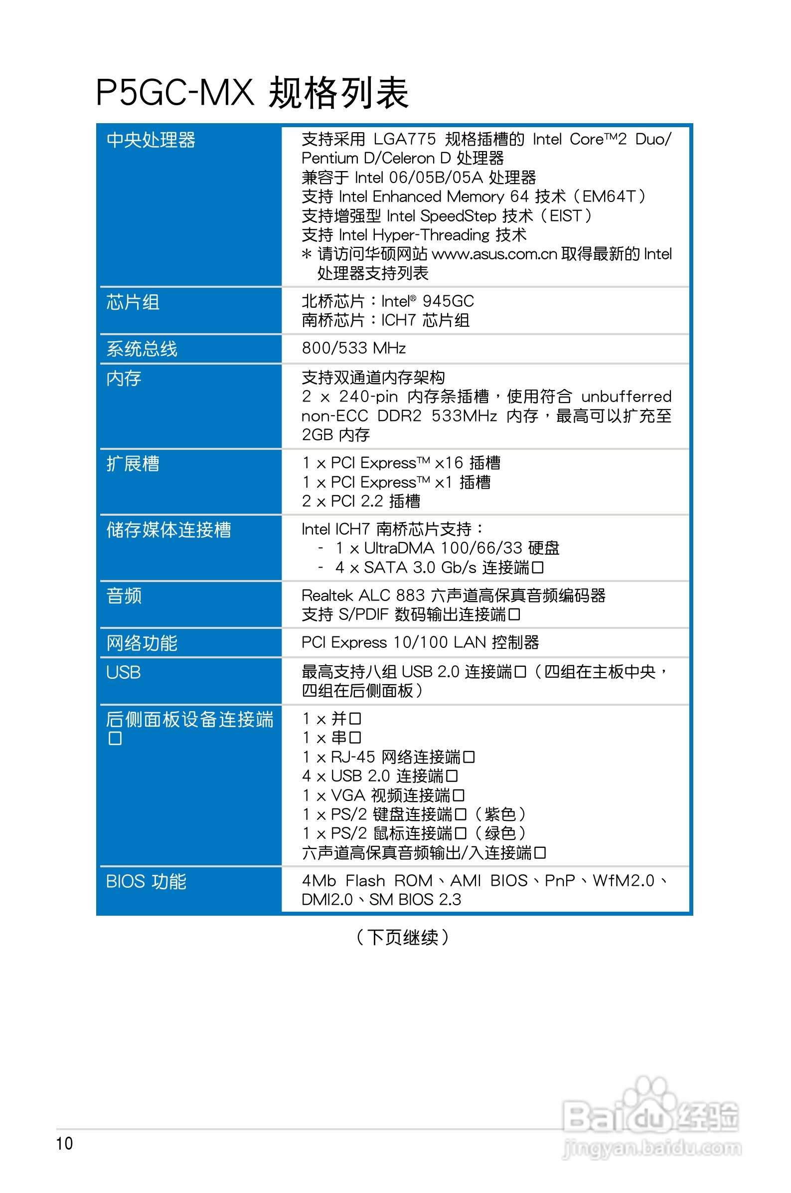 华硕P5GC-MX主板使用说明书:[1]