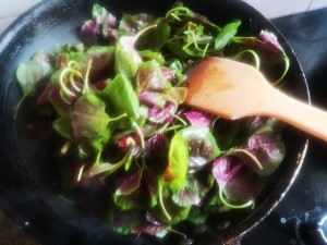 清炒红苋菜做法