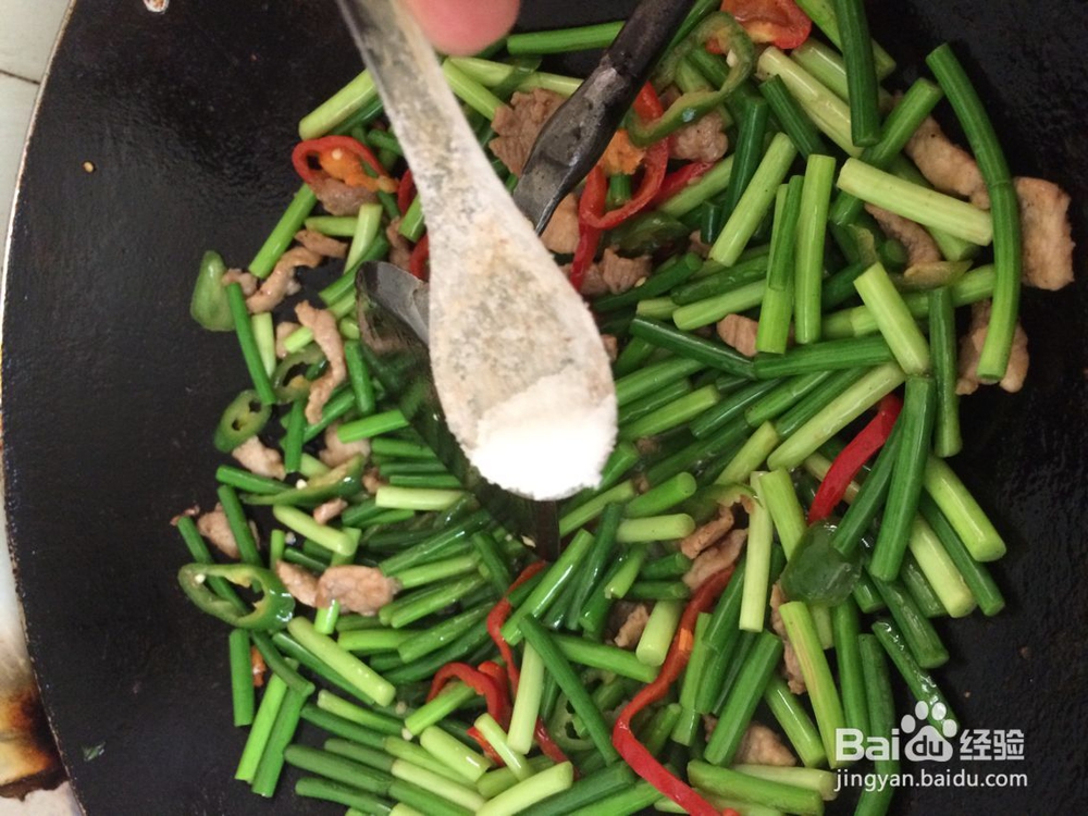 蒜苔炒肉怎么炒