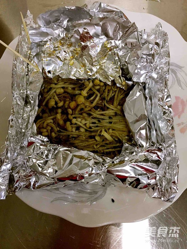 锡纸金针菇的做法