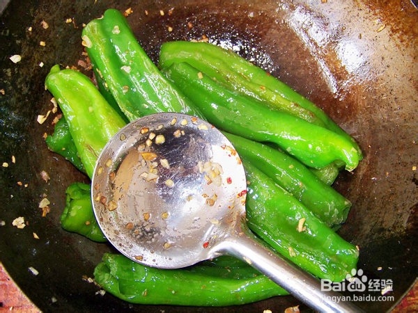 原汁虎皮烧辣椒