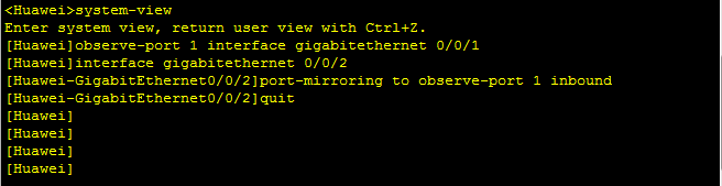 <b>华为交换机如何配置端口镜像及删除端口镜像</b>