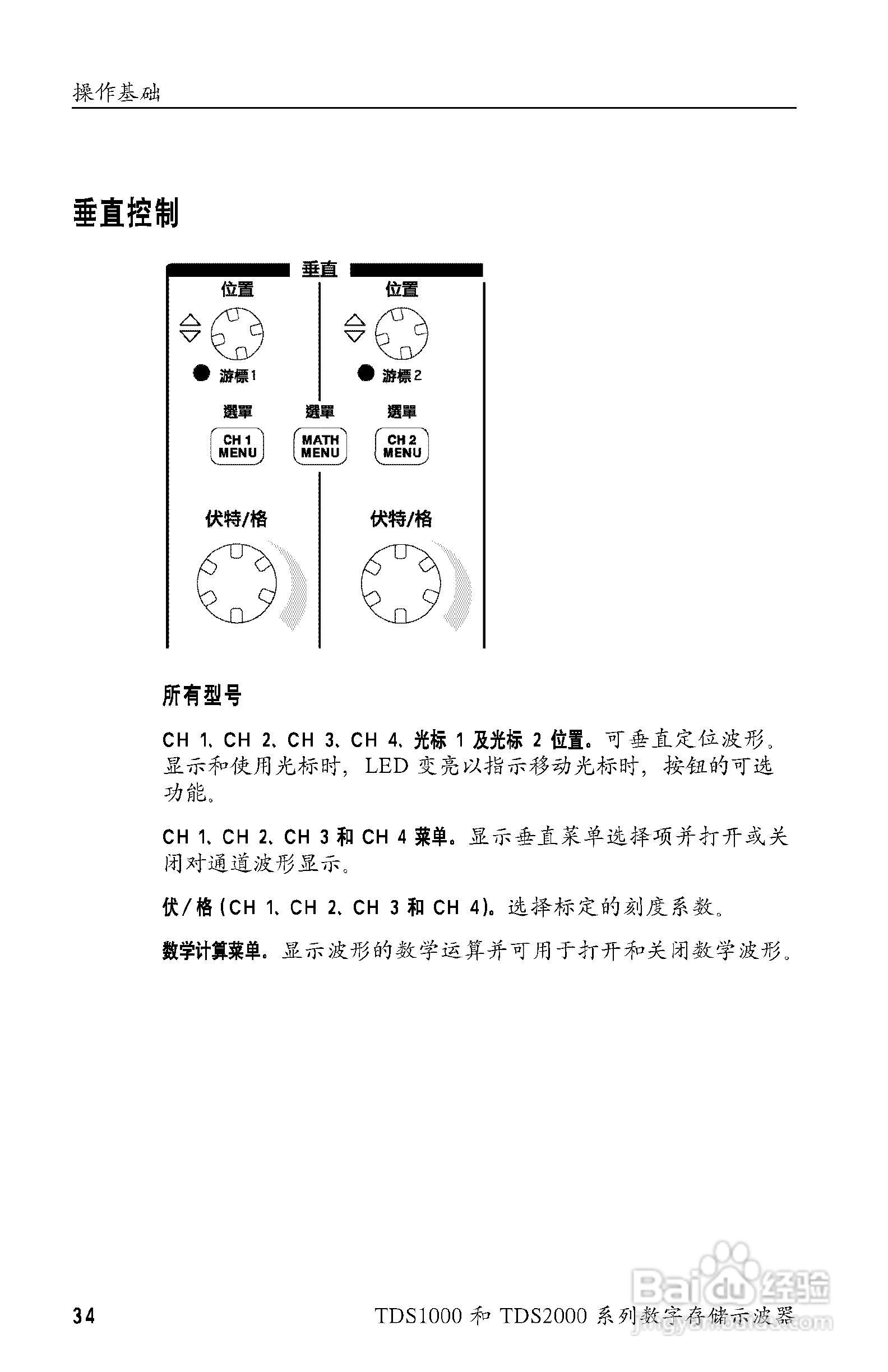 泰克TDS2024数字存储示波器用户手册:[6]