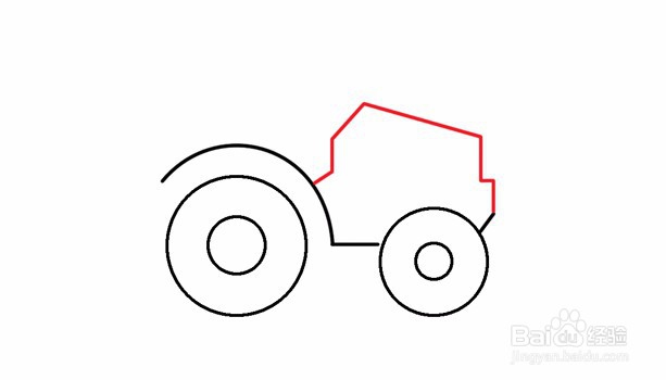 简笔画--拖拉机机头怎么画