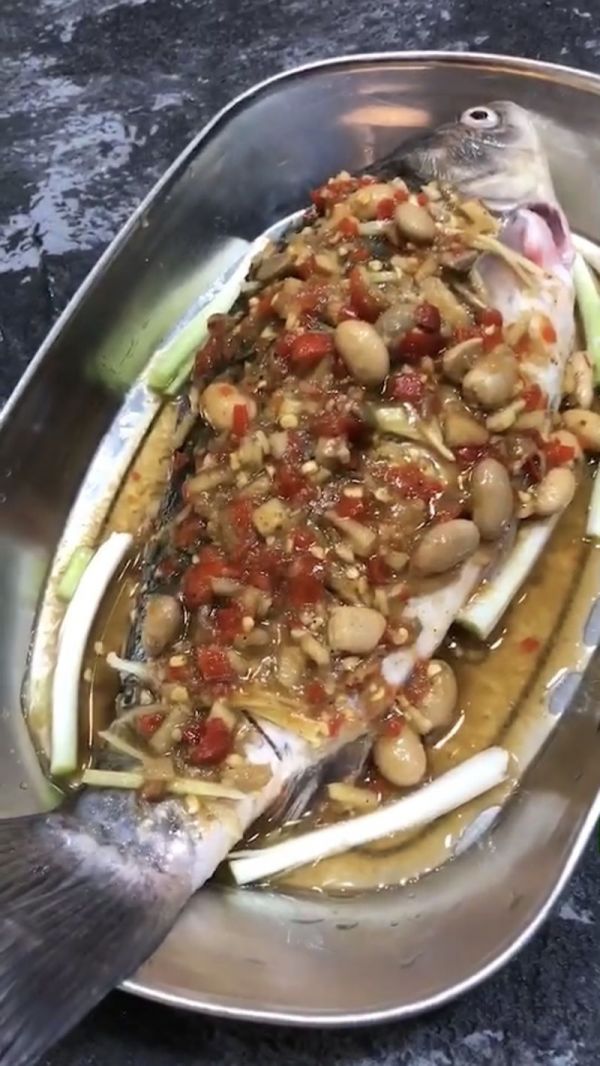 剁椒水豆豉蒸鱼