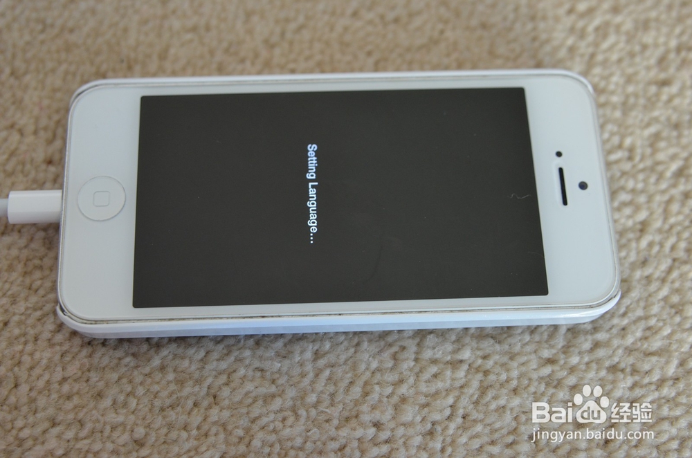 如何将iPhone 5从中文菜单切换成英文语言