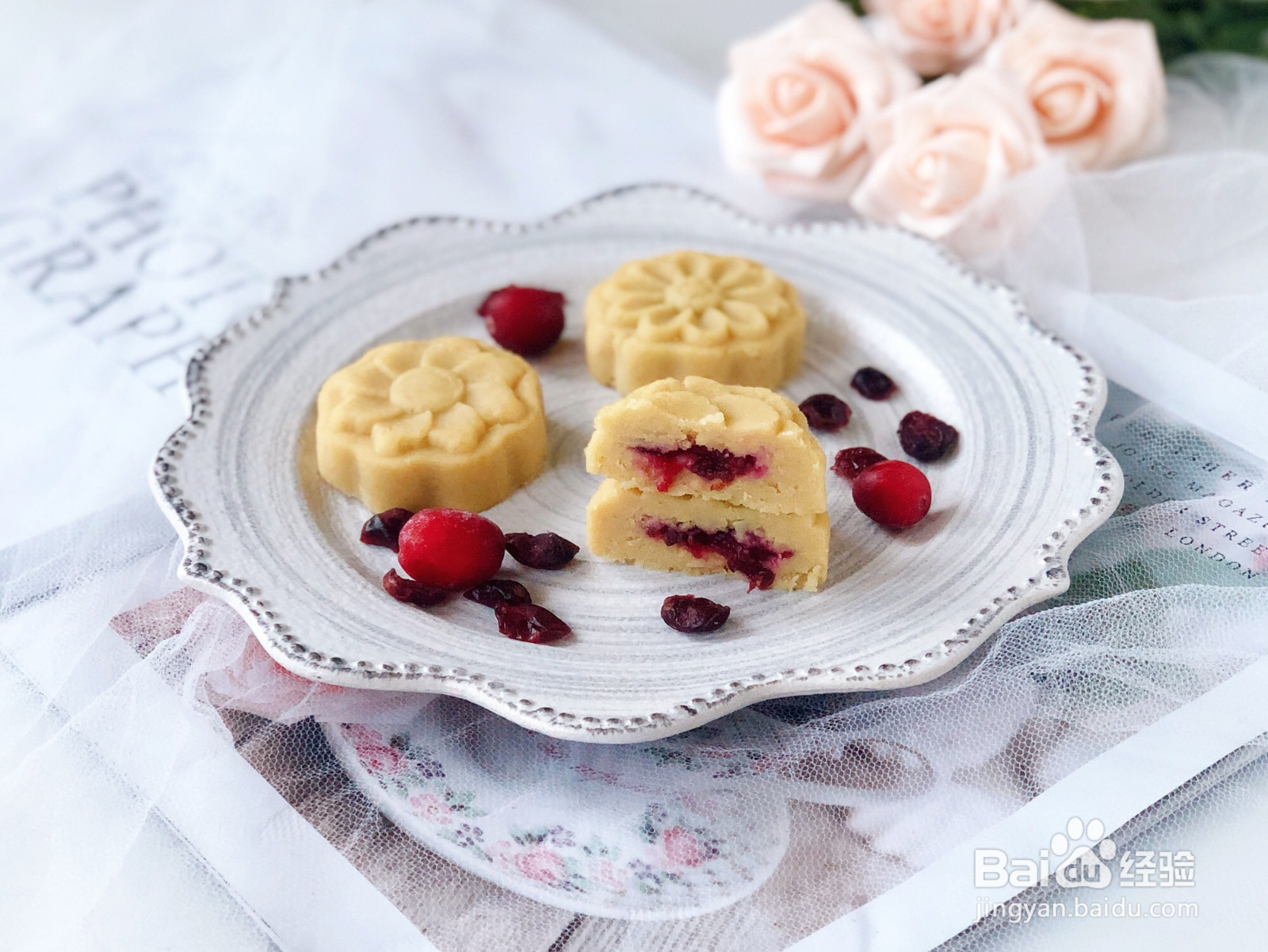 蔓越莓绿豆糕的做法