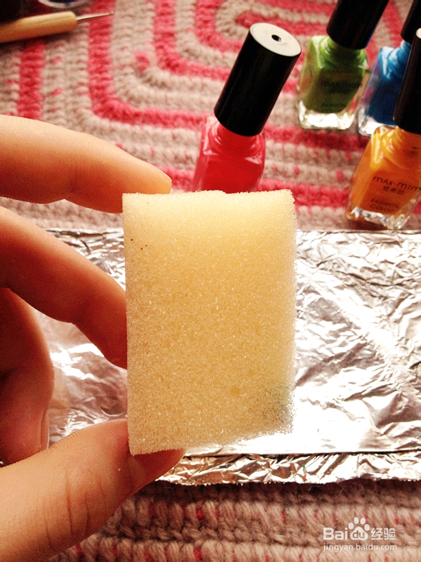 DIY美甲教程----彩虹渐变色