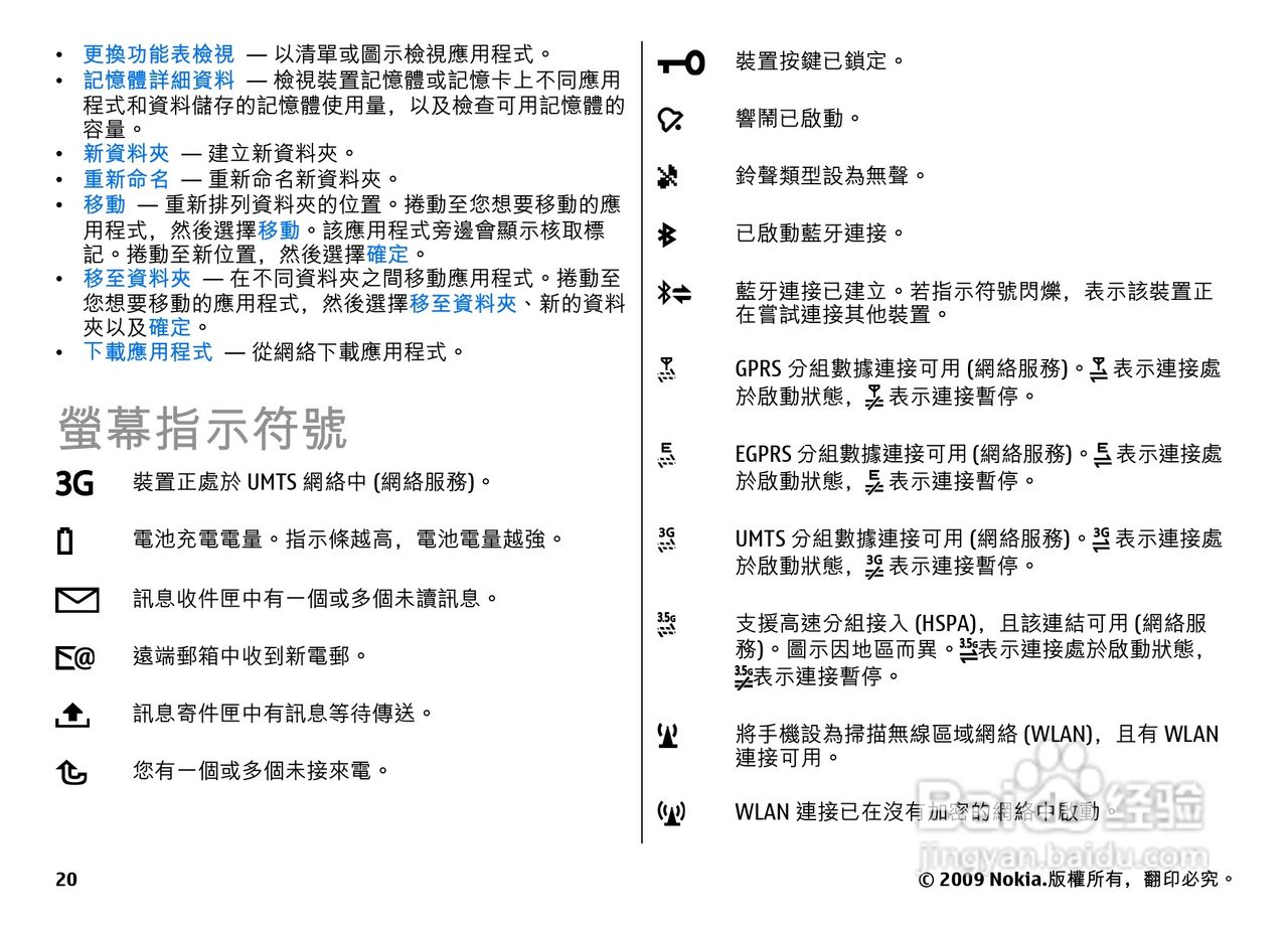 诺基亚 Nokia E52手机使用说明书:[2]