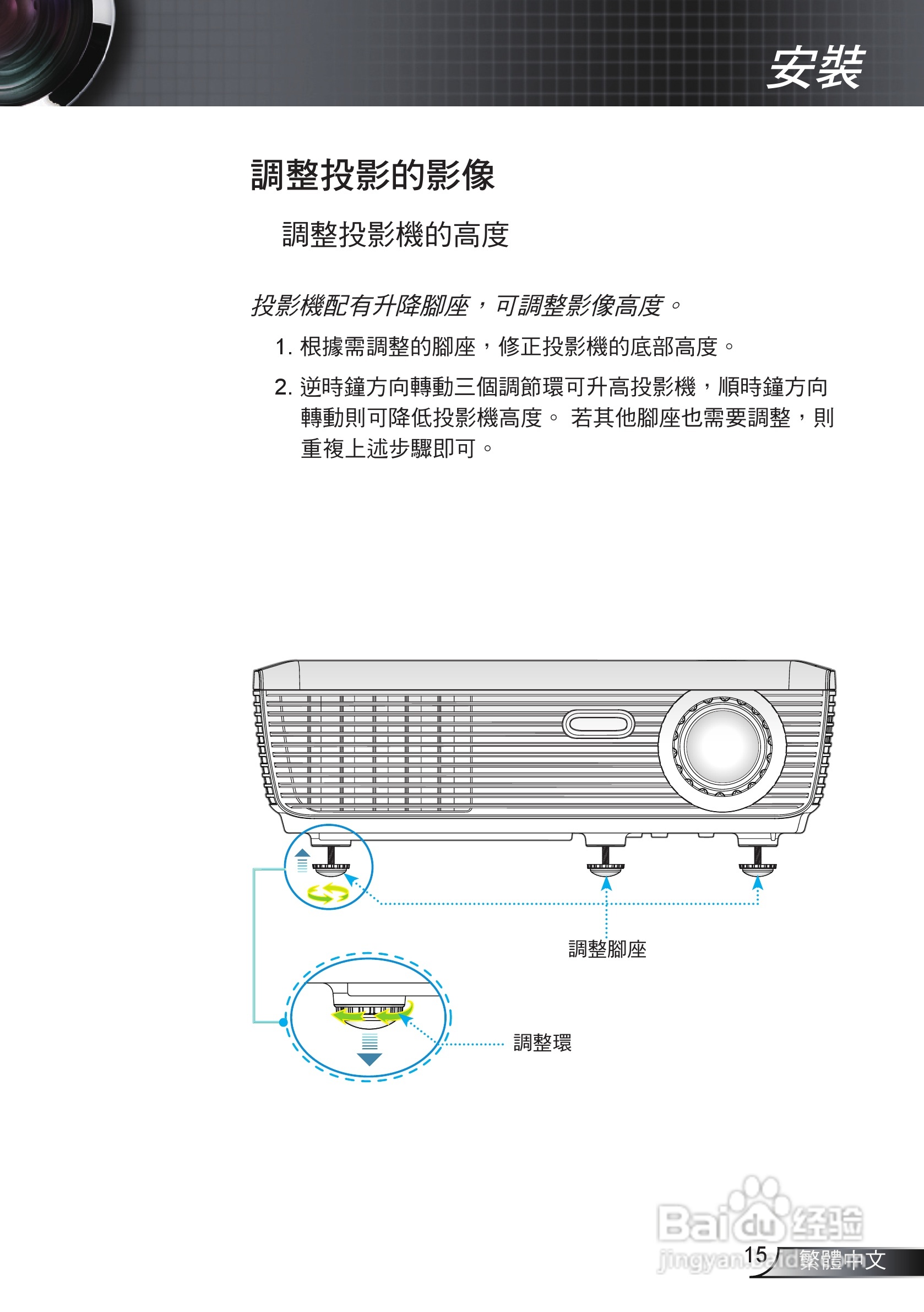 Optoma奥图码EX536投影机使用说明书:[2]