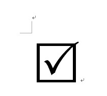 word中如何输入框框中打勾的符号