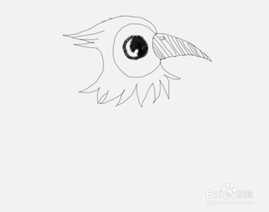 简笔画啄木鸟是怎么画的
