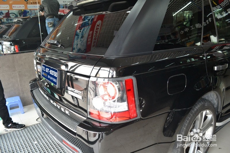 路虎揽胜汽车漆面美容镀晶的效果