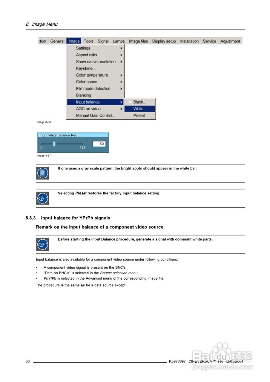 Barco巴可 Cine VERSUM 110投影机说明书:[9]