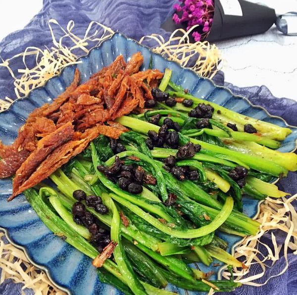 豆豉鲮鱼油麦菜