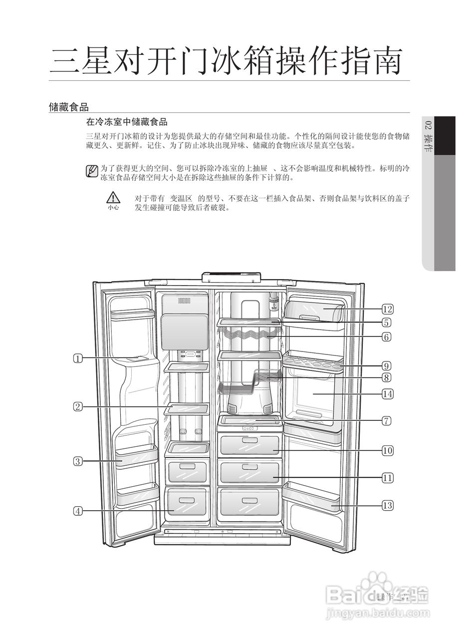 三星RSH1ZTSW电冰箱使用说明书:[3]