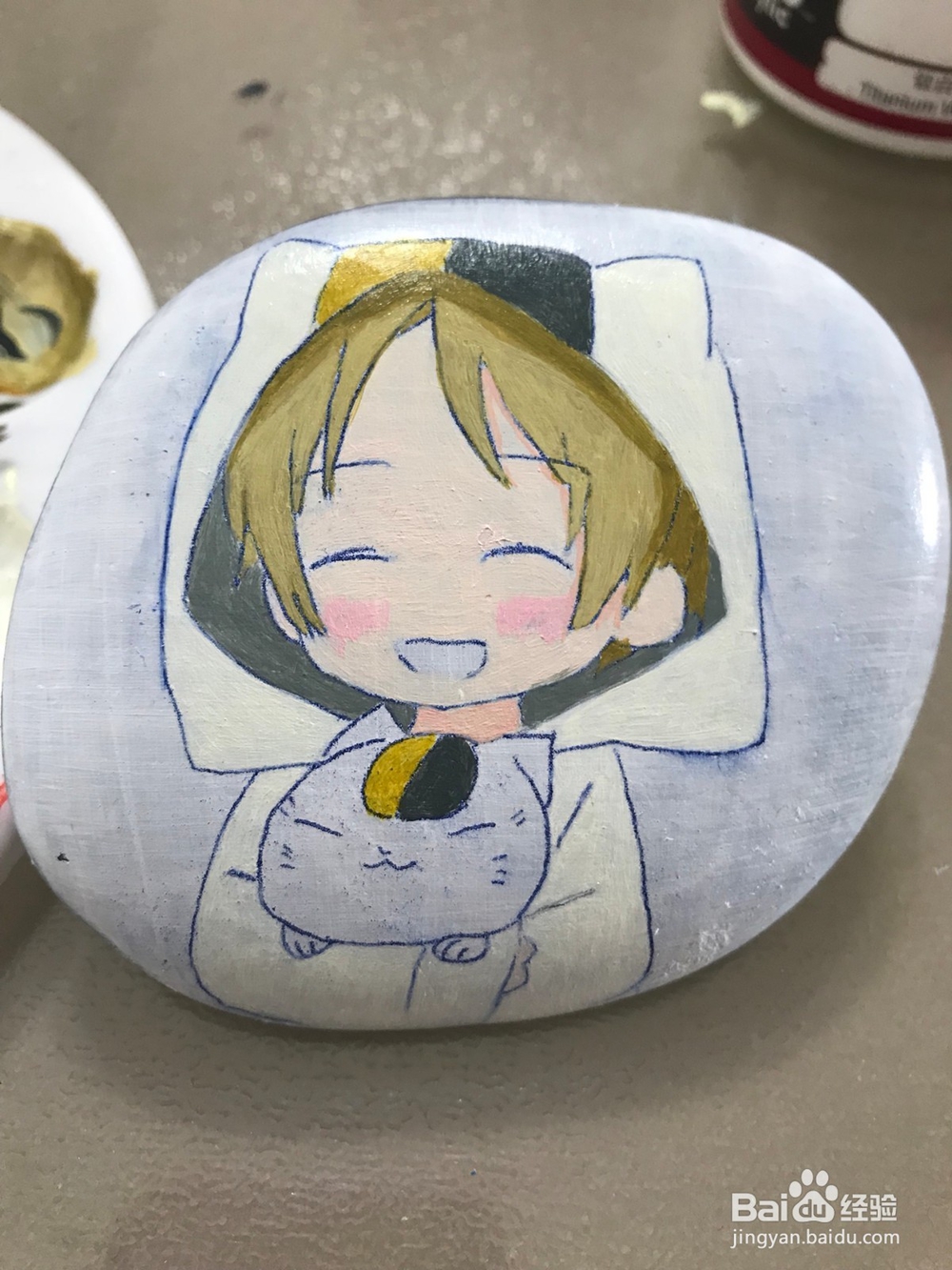 怎么画石头画夏目友人帐