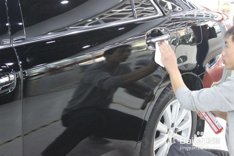丰田皇冠汽车美容石家庄汽车漆面美容施工案例