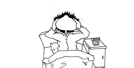 失眠的痛苦怎么画