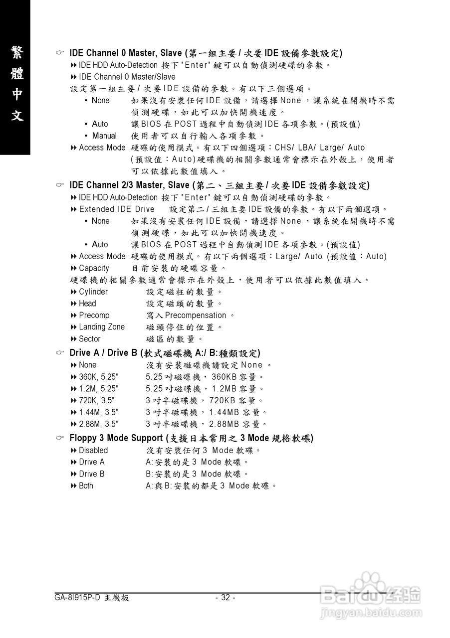 技嘉 GA-8I915P-D主板说明书:[4]