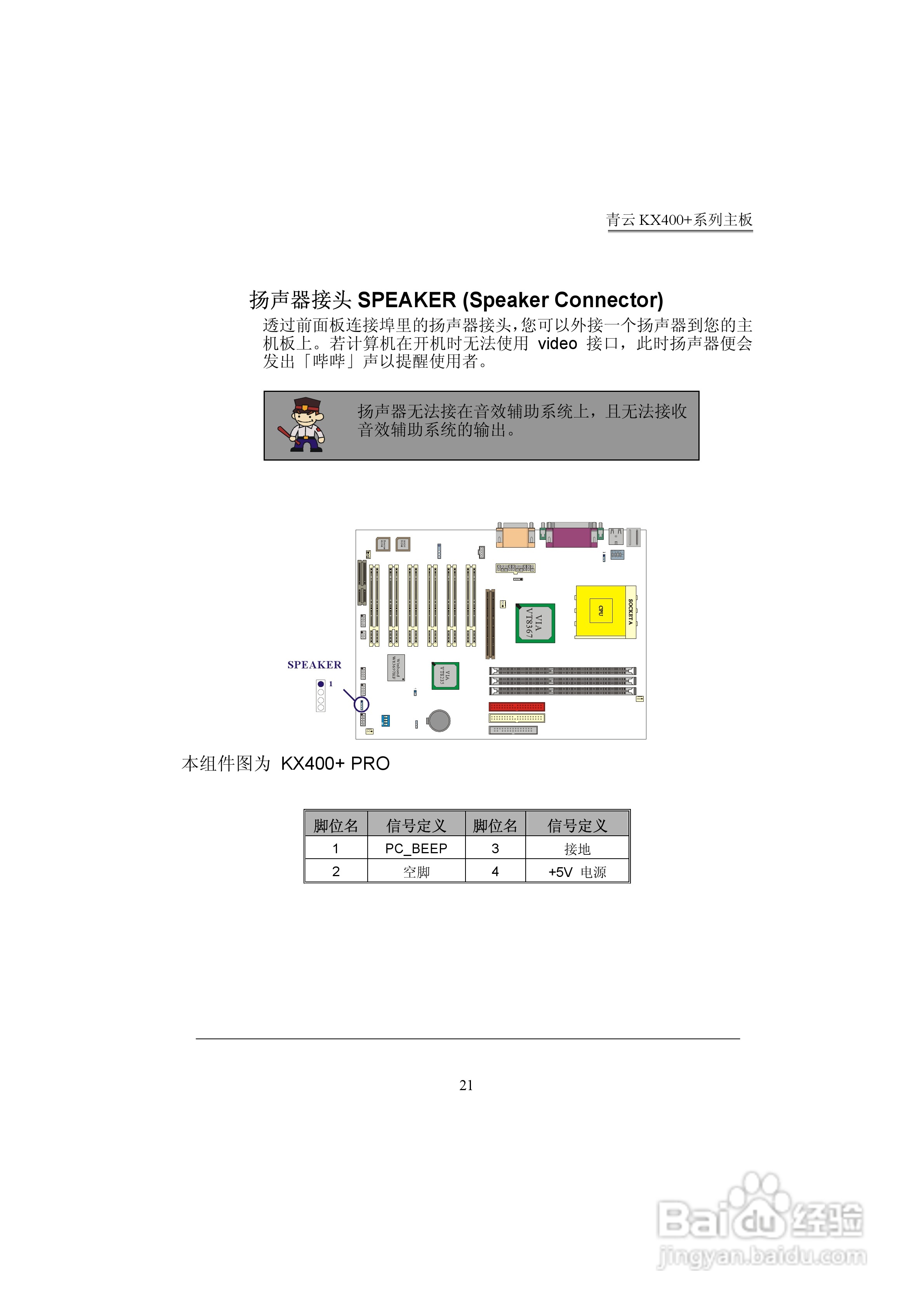 青云 KX400+主板说明书:[3]