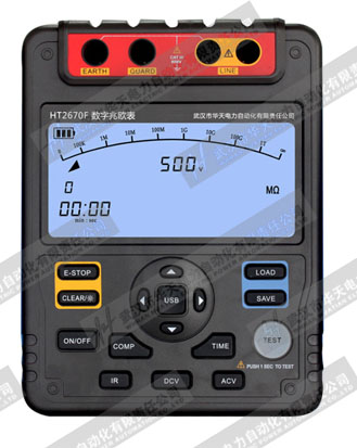 数字兆欧表的表盘信息代表什么意思