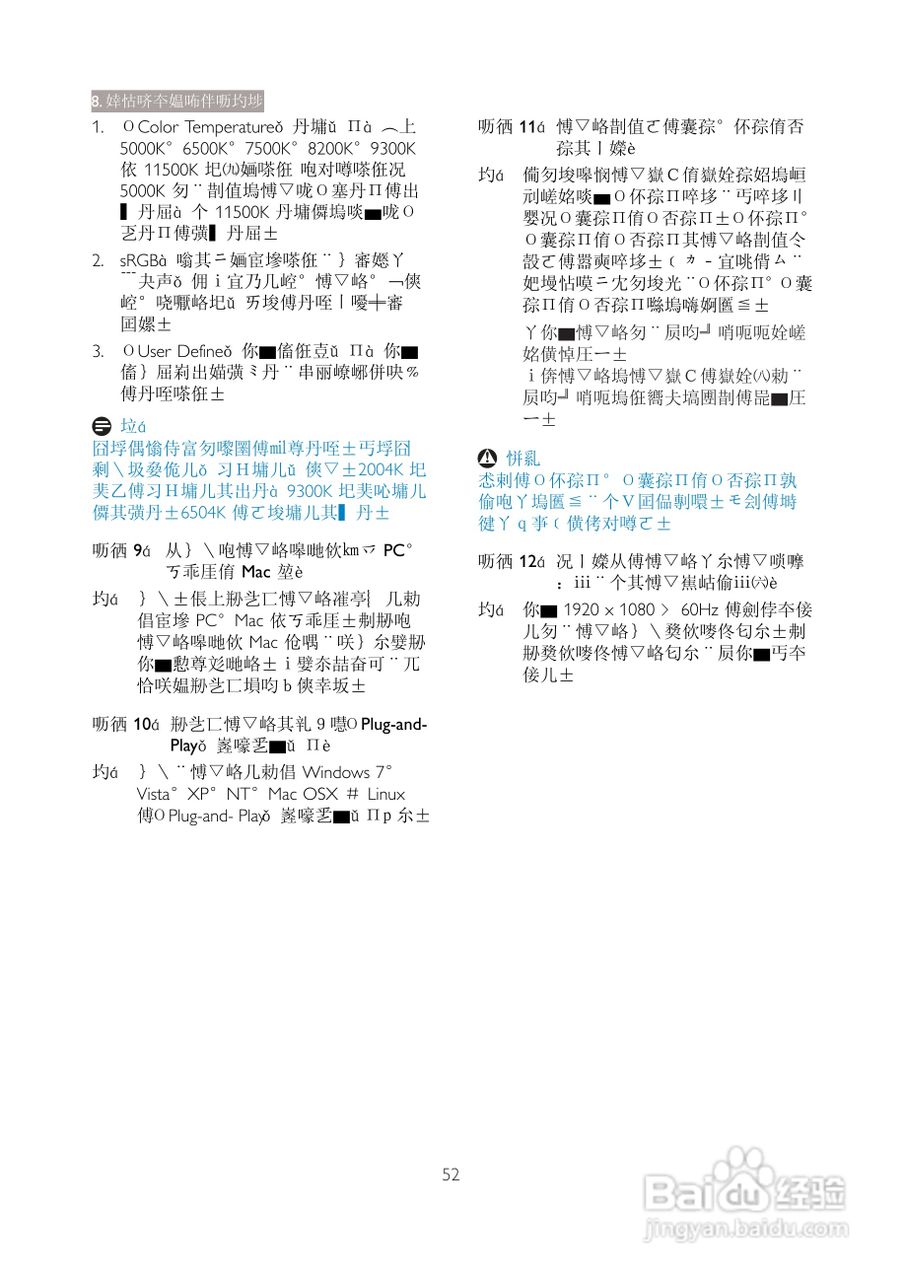 PHILIPS 22153显示器使用说明书:[6]