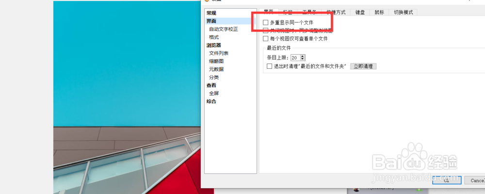 如何启用xnview的多重显示同一文件功能