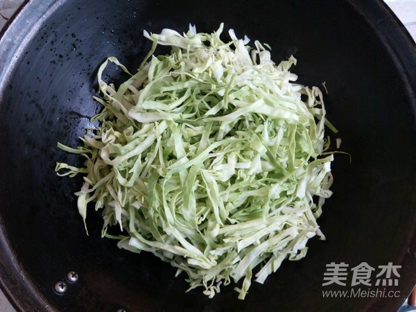 豆豉包菜炒粉条
