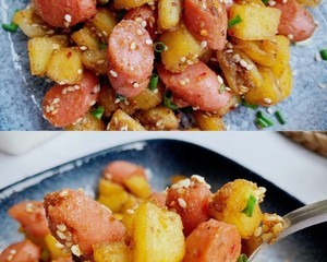 #好久不见#孜然土豆火腿肠的做法