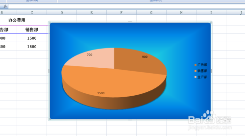 EXCEL中如何给插入的图表添加渐变色填充效果