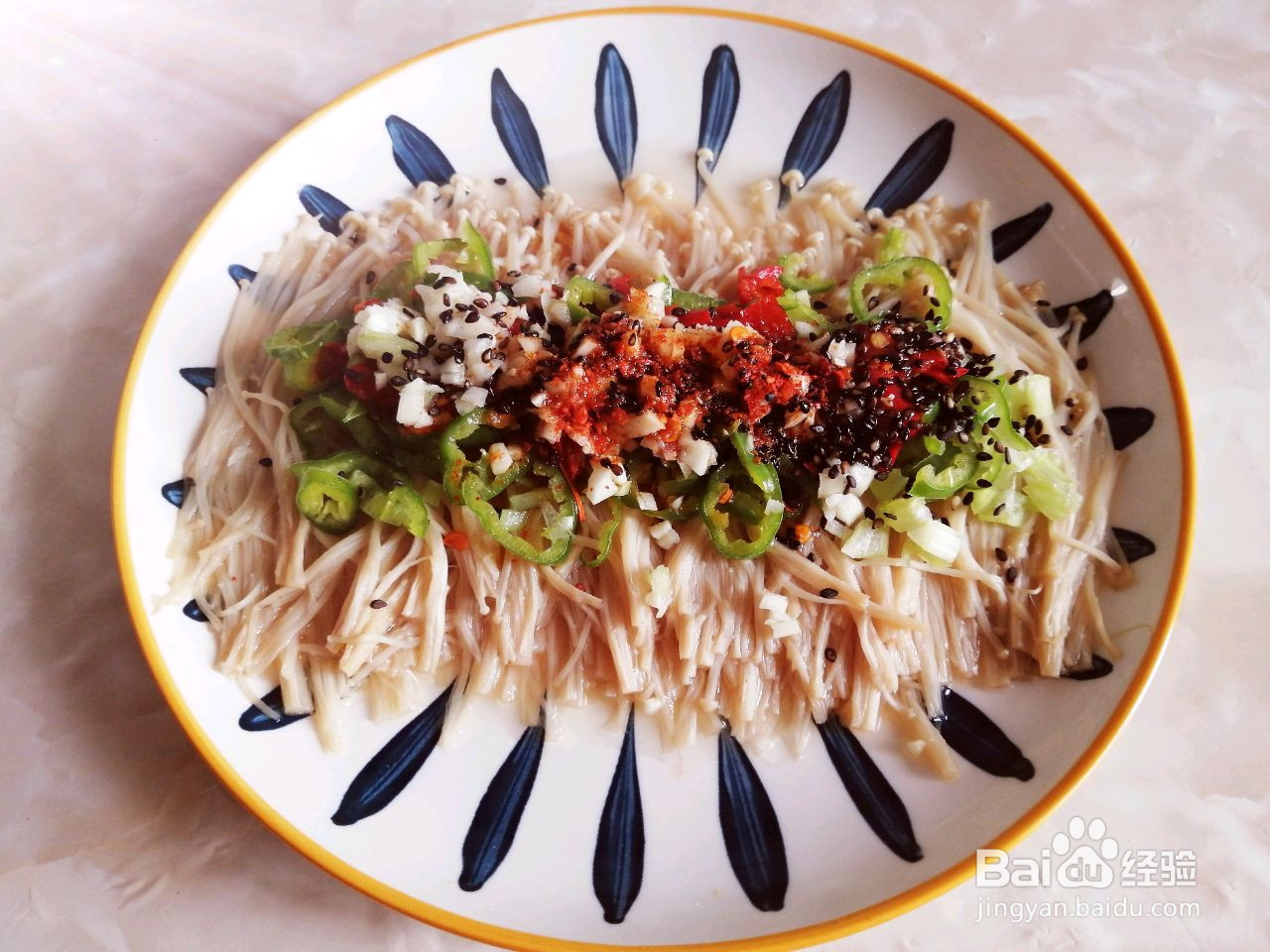 蒜蓉蒸金针菇的做法