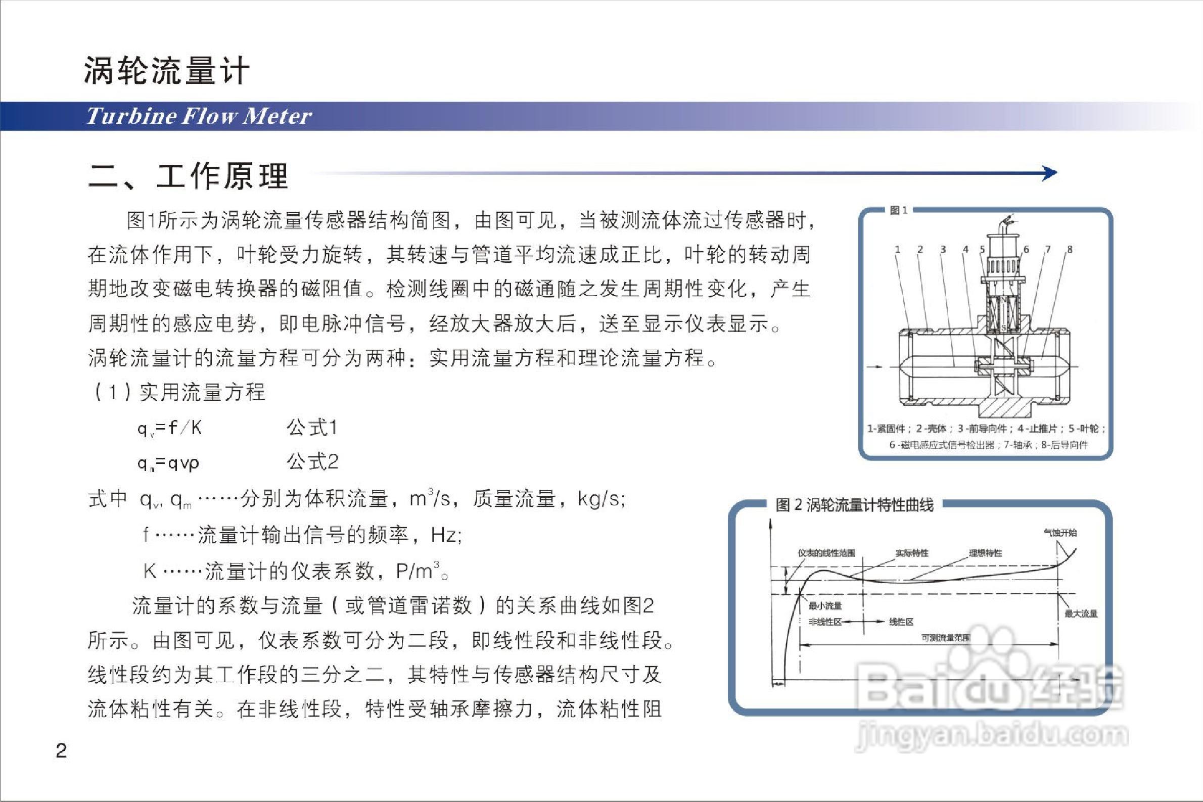 液体涡轮流量计说明书:[1]