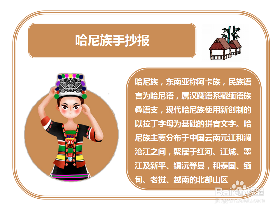 哈尼族手抄报