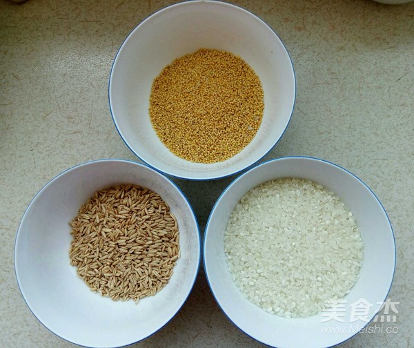 莲子白芸豆燕麦仁二米饭