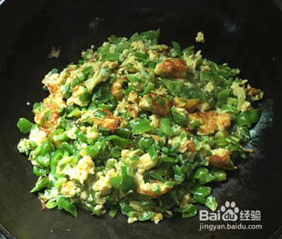 家常菜青椒炒鸡蛋