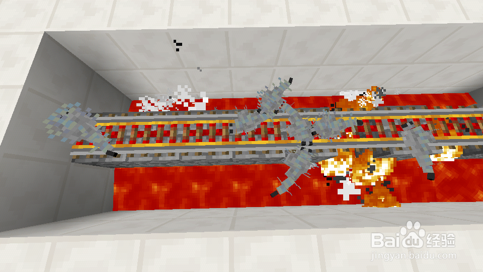 我的世界Minecraft手机版(0.11)悬浮铁轨教程