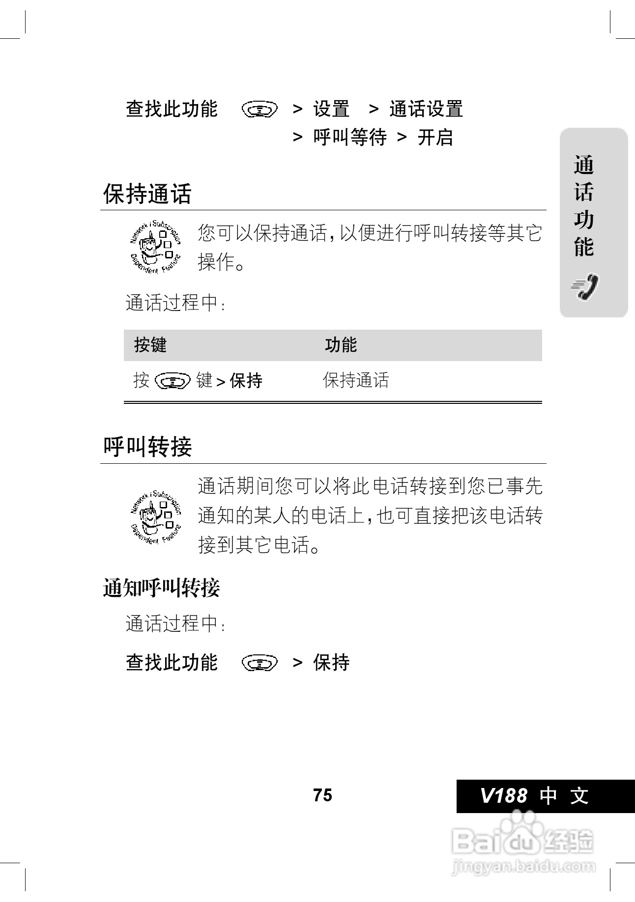 摩托罗拉V188手机使用说明书:[8]