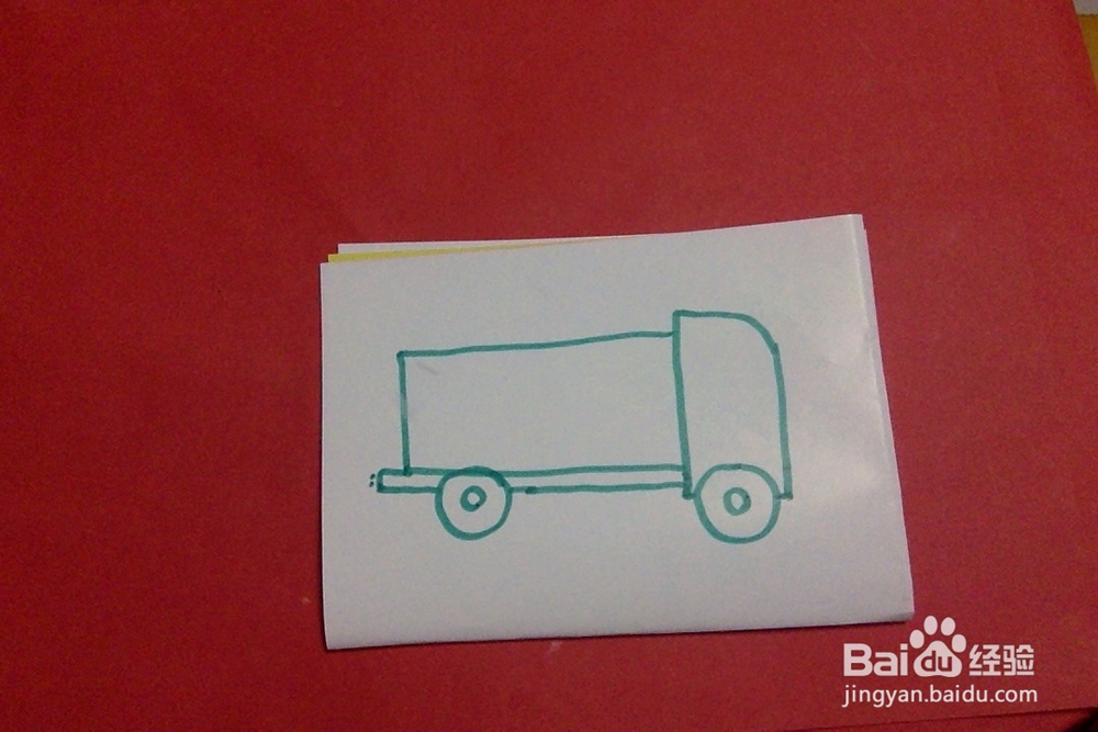 儿童画怎么画玩具消防车的画法幼儿简单绘画汽车