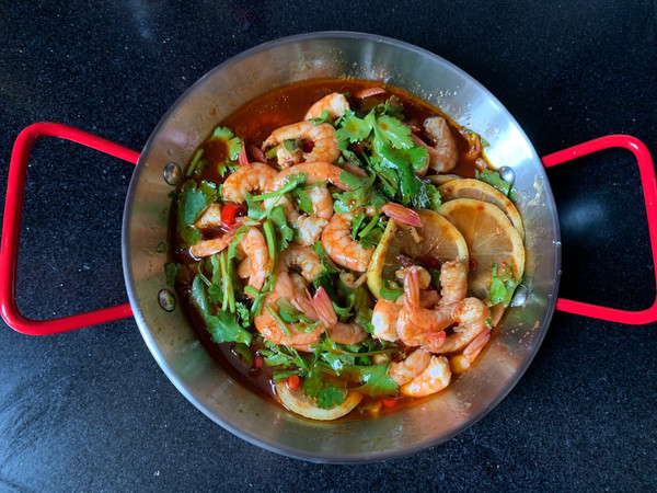 酸辣开胃泰式柠檬虾