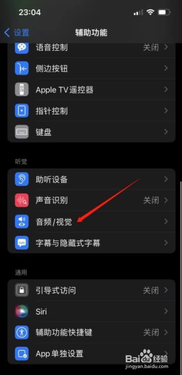 苹果手机音频设置在哪里