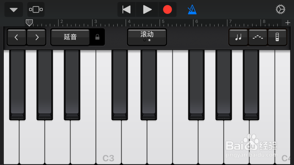 苹果库乐队怎么打开或关闭回声效果?