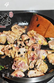 豆豉花菇鸡的做法